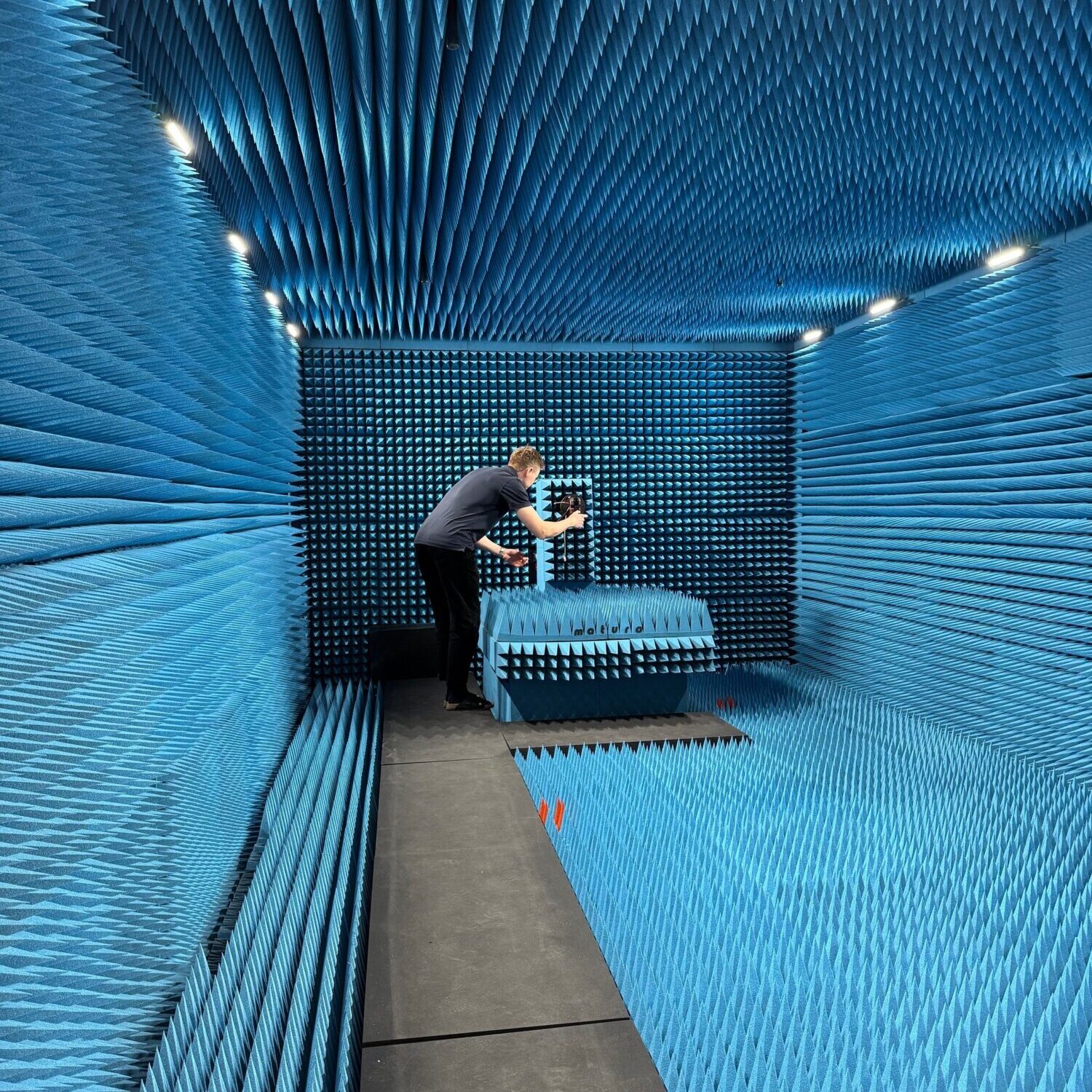 RF kammer med person